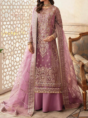 Unstitched Embroidered Organza 3PC | FW-010