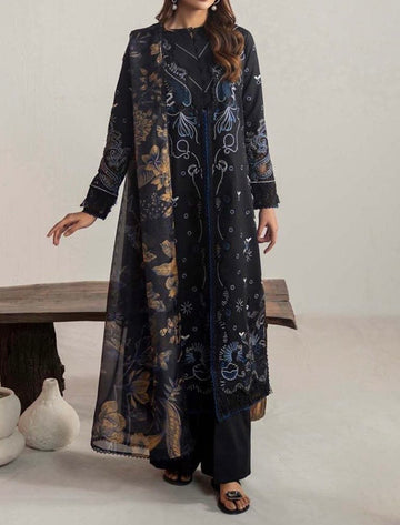Unstitched Embroidered Dhanak 3PC | WC-044