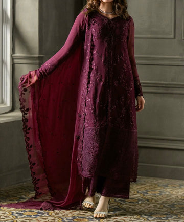 Unstitched Embroidered Chiffon 3PC | FW-002