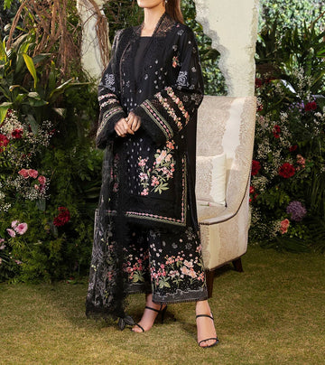 Unstitched Embroidered Dhanak 3PC | WC-036C