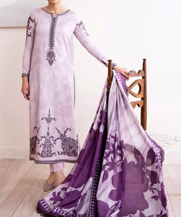 Unstitched Embroidered Lawn 3PC | SC-155B
