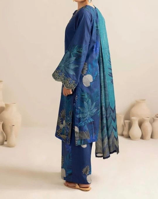 Unstitched Printed Lawn 3PC | SC-094B