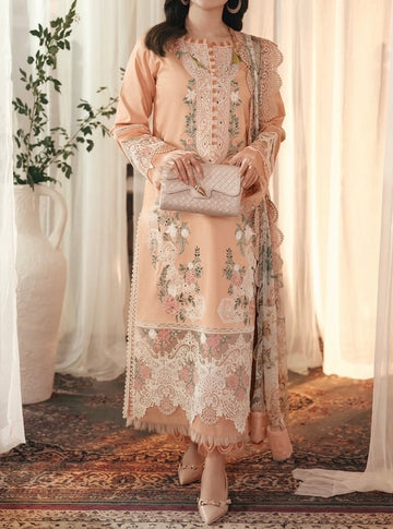 Unstitched Embroidered Dhanak 3PC | WC-110