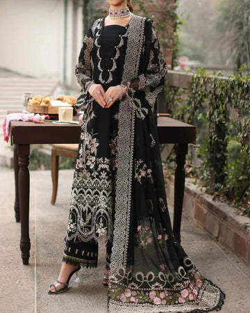 Unstitched Embroidered Lawn 3PC | SC-024A