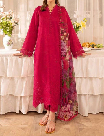 Unstitched Embroidered Lawn 3PC | SC-049