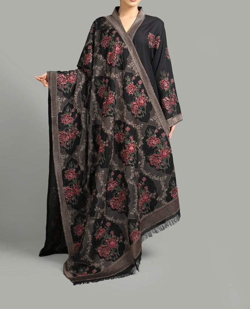 Unstitched Embroidered Dhanak 3PC | WC-034