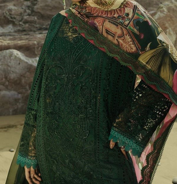 Unstitched Embroidered Lawn 3PC | SC-034