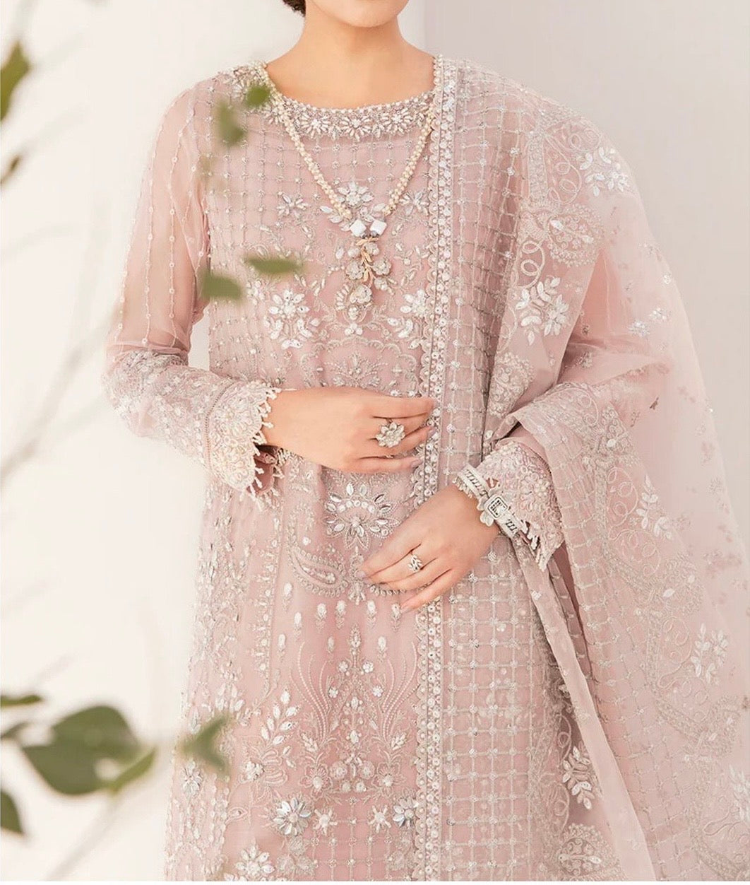 Unstitched Embroidered Chiffon 3PC | FW-004