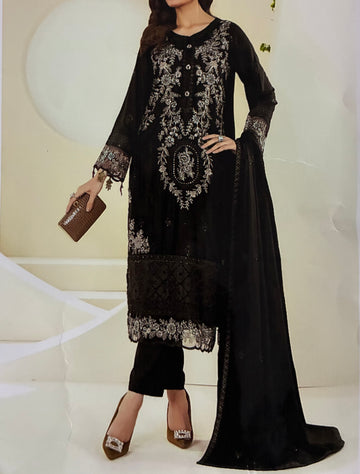 Unstitched Embroidered Dhanak 3PC | WC-011B