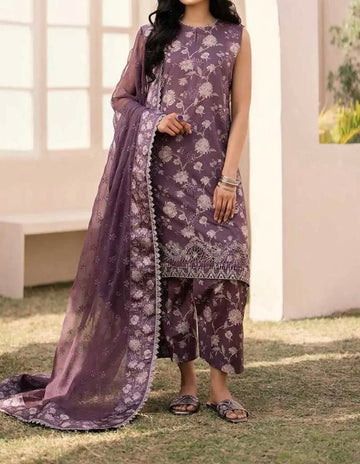 Unstitched Printed Lawn 3PC | SC-070A