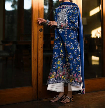 Unstitched Printed Lawn 3PC | SC-080