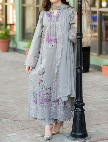Unstitched Embroidered Lawn 3PC | SC-177