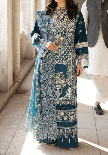 Unstitched Embroidered Lawn 3PC | SC-002