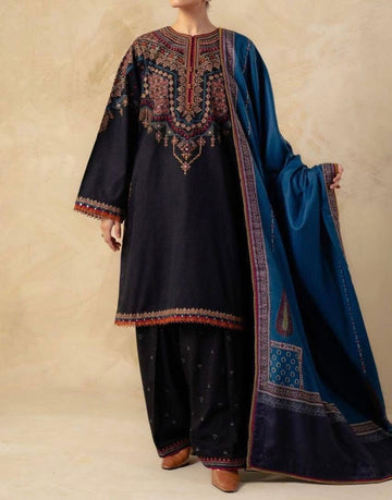 Unstitched Embroidered Lawn 3PC | SC-018