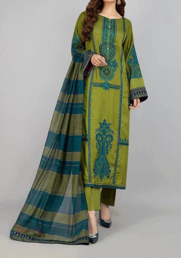 Unstitched Embroidered Lawn 3PC | SC-021