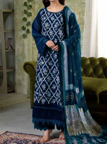 Unstitched Embroidered Lawn 3PC | SC-029B