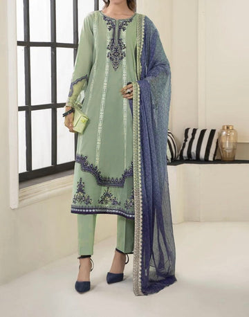 Unstitched Embroidered Lawn 3PC | SC-028A