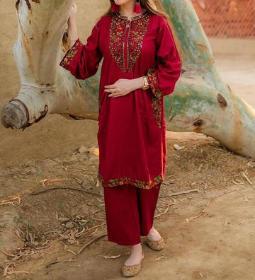 Unstitched Embroidered Lawn 2PC | SC-079