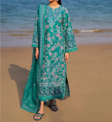 Unstitched Embroidered Lawn 3PC | SC-053
