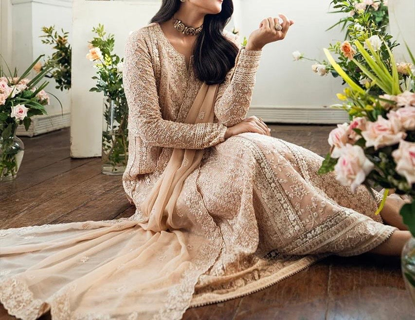 Unstitched Embroidered Chiffon 3PC | FW-019