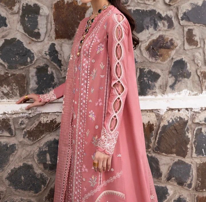 Unstitched Embroidered Lawn 3PC | SC-025