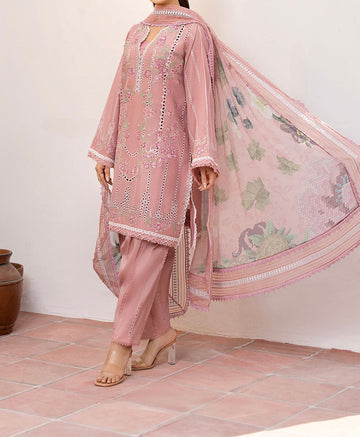 Unstitched Embroidered Dhanak 3PC | WC-097