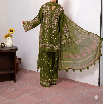 Unstitched Embroidered Lawn 3PC | SC-109B