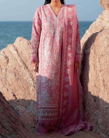 Unstitched Embroidered Lawn 3PC | SC-052