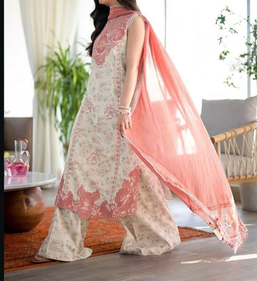 Unstitched Printed Lawn 3PC | SC-074