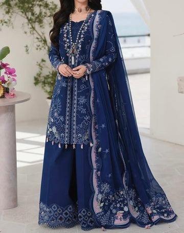 Unstitched Embroidered Dhanak 3PC | WC-112