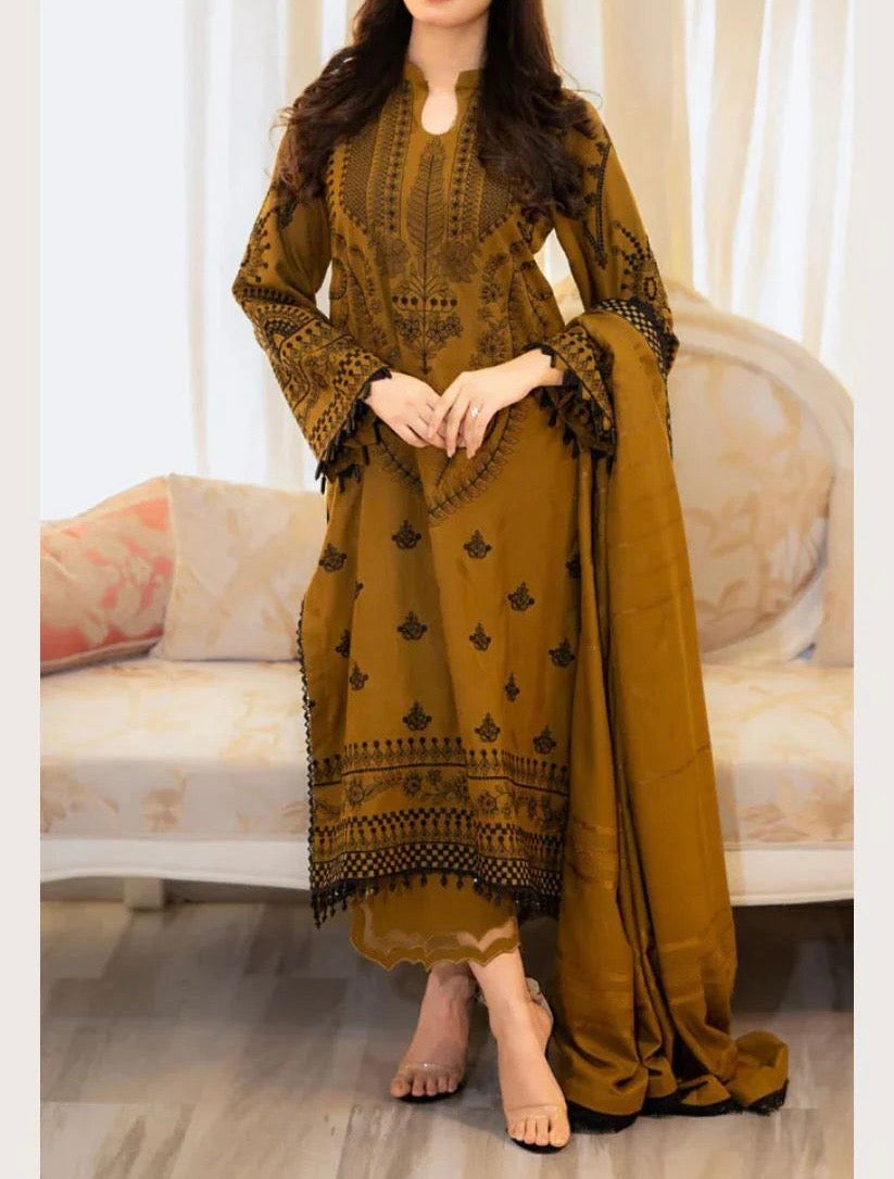 Unstitched Embroidered Lawn 3PC | SC-082