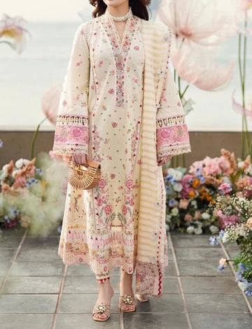 Unstitched Embroidered Dhanak 3PC | WC-064