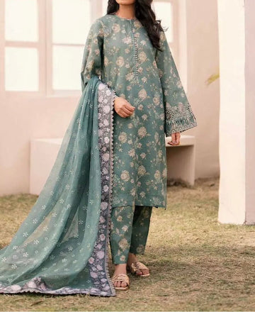 Unstitched Printed Lawn 3PC | SC-070B