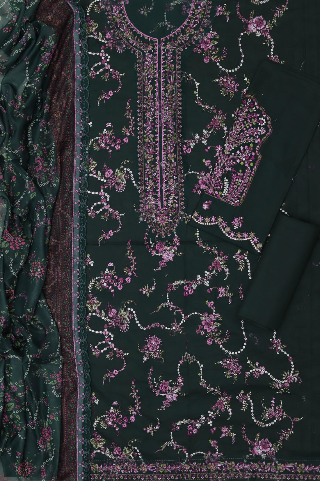 Unstitched Embroidered Lawn 3PC | SC-138