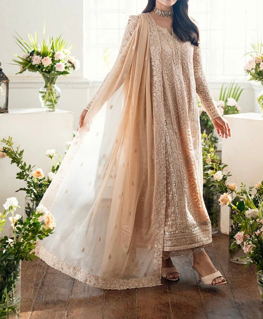 Unstitched Embroidered Chiffon 3PC | FW-019