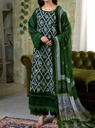 Unstitched Embroidered Lawn 3PC | SC-029A