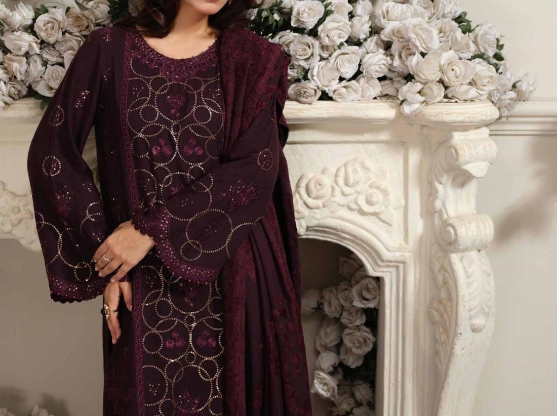 Unstitched Leather Peach 3PC | WC-017