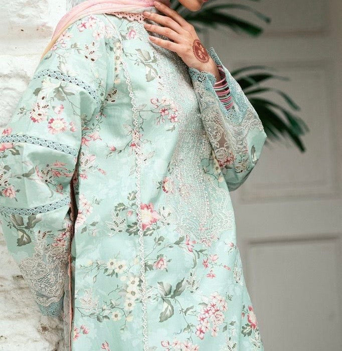 Unstitched Printed Lawn 3PC | SC-069