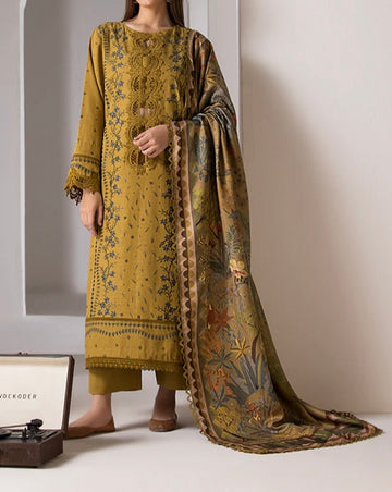 Unstitched Embroidered Lawn 3PC | SC-065