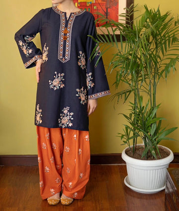 Unstitched Embroidered Lawn 2PC | SC-078