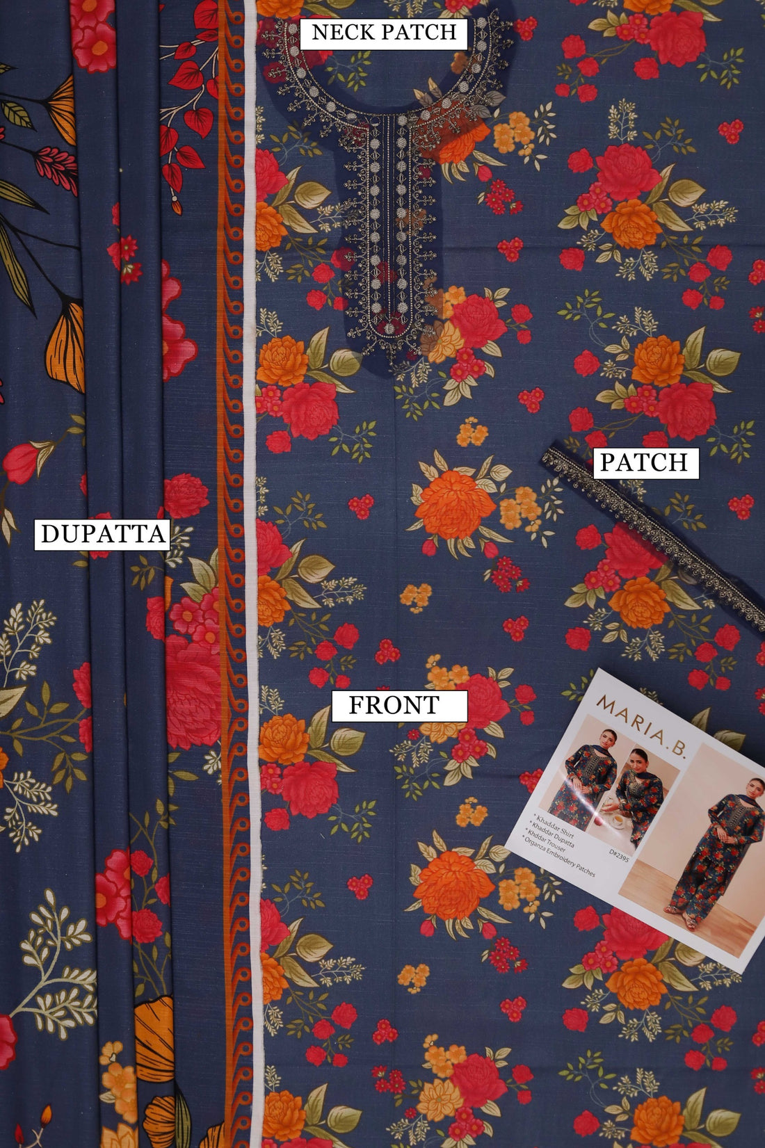 Unstitched Khaddar 3PC | WC-038A