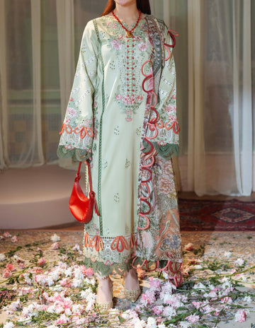 Unstitched Embroidered Lawn 3PC | SC-058