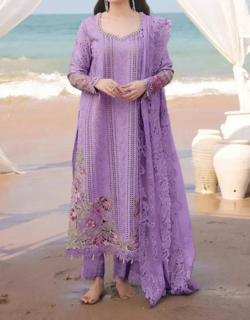 Unstitched Embroidered Lawn 3PC | SC-059