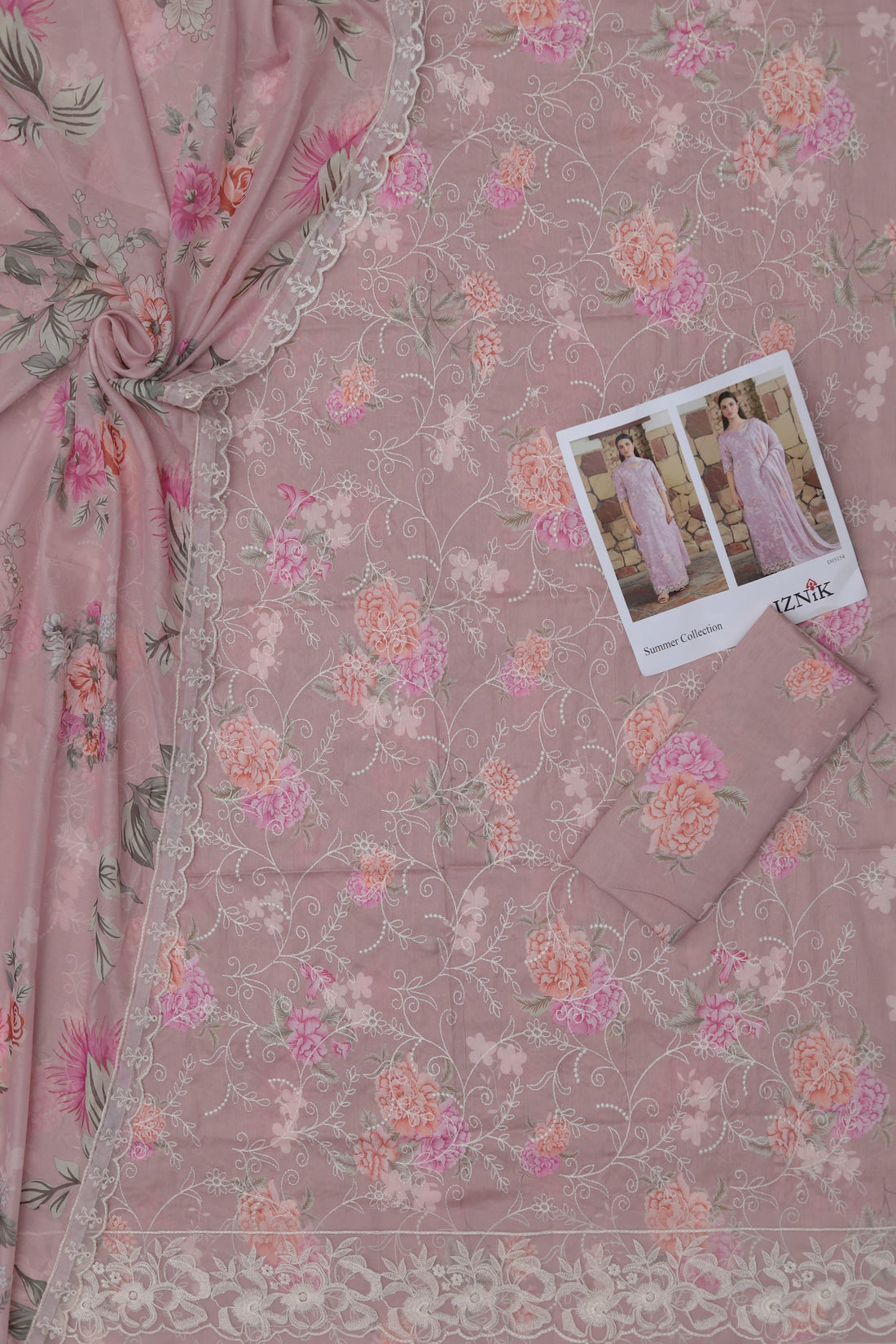 Unstitched Embroidered Lawn 3PC | SC-118