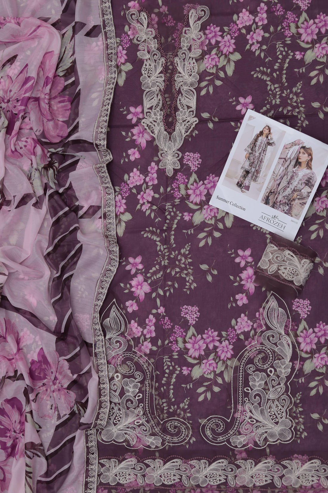 Unstitched Printed Lawn 3PC | SC-117