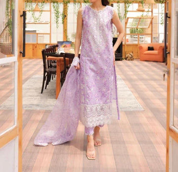 Unstitched Embroidered Lawn 3PC | SC-031