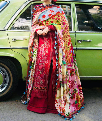 Unstitched Embroidered Lawn 3PC | SC-012