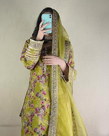 Unstitched Printed Lawn 3PC | SC-147