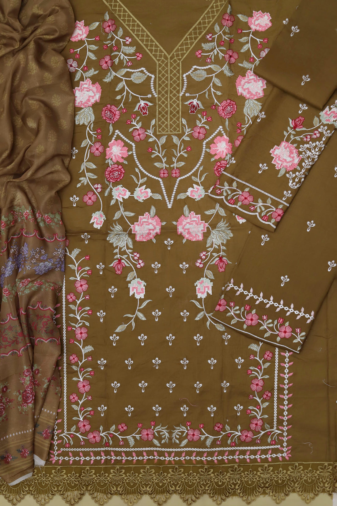 Unstitched Embroidered Lawn 3PC | SC-109B