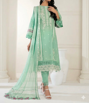 Unstitched Embroidered Lawn 3PC | SC-191